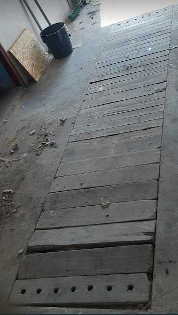 Kanał garażowy warsztatowy deski blaty szalunki kątownik