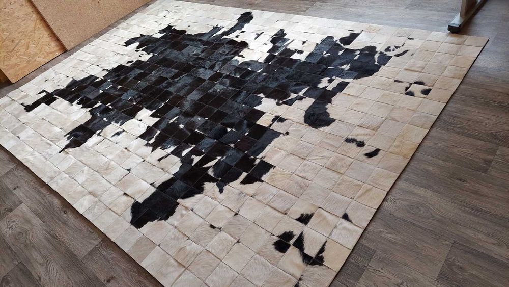 Dywan ze skóry bydlęcej Patchwork 120 cm x 180 cm