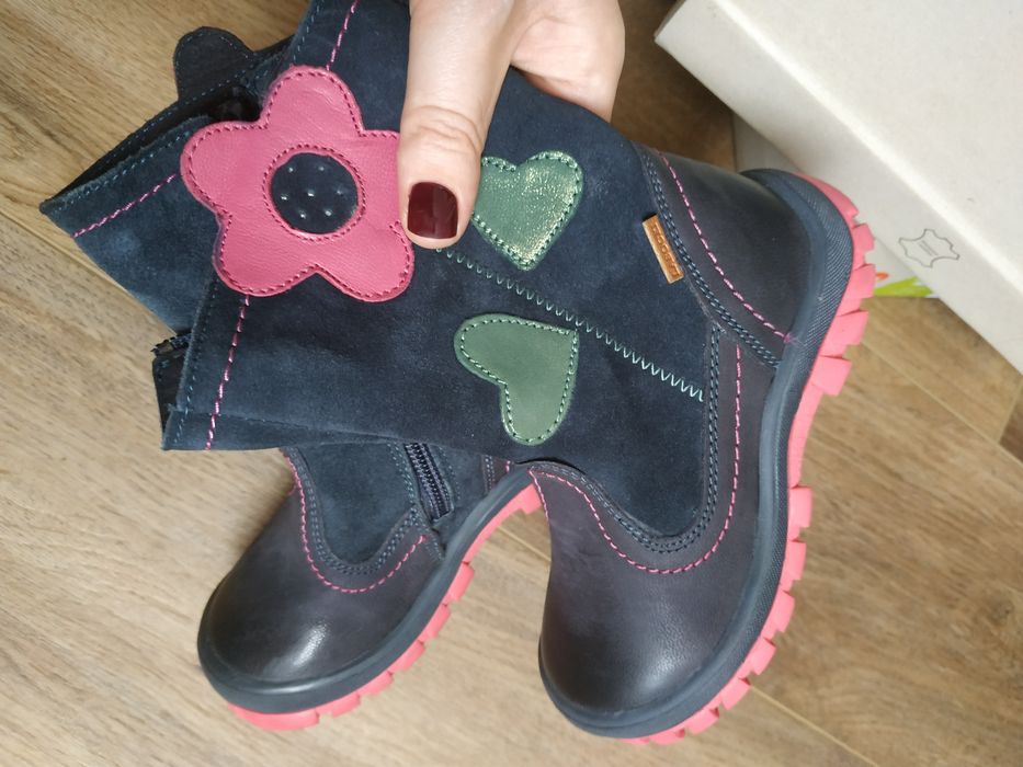 Сапожки  Lasocki 25р  нові Натуральна шкіра взуття ботінки сапожки