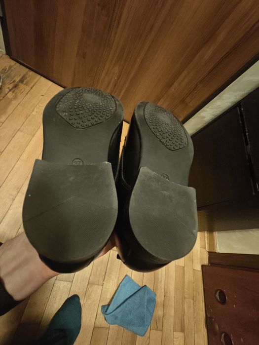 Czarne eleganckie buty wizytowe męskie AM Shoe – Rozmiar 37
