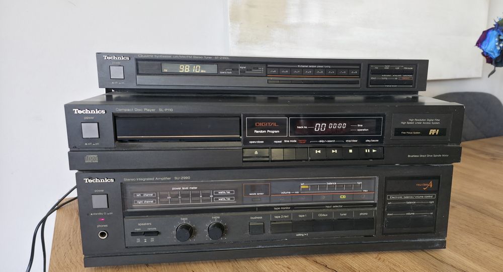 Wieża technics Su-Z990 wzmacniacz plus cd sl p110 i tuner st-z990l