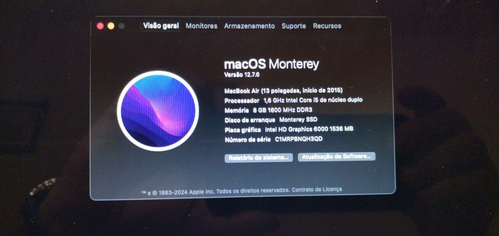 MacBook Air 8 Gb Ram 256 SSD INTEL 5I DE 2017