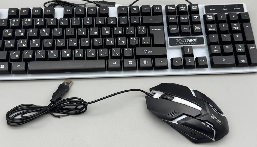 Комплект игровой‼️Led RGB Клавиатура + Мышь с радужной подсвет