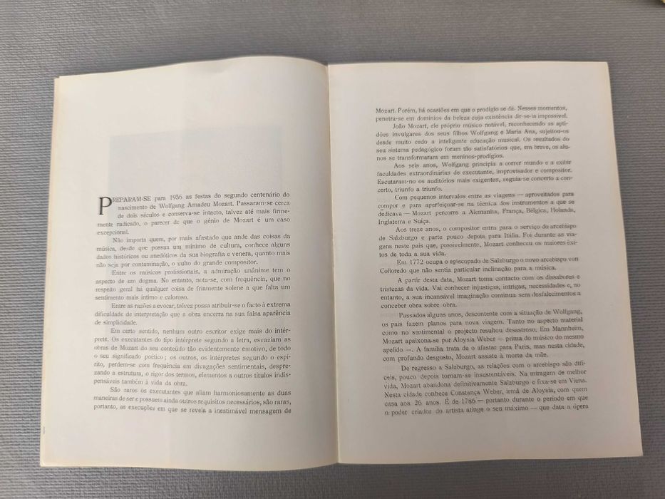 AS BODAS DE FÍGARO - Mozart
Programa e argumento Ópera S. Carlos