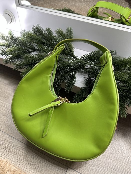 Салатова сумка з еко-шкіри