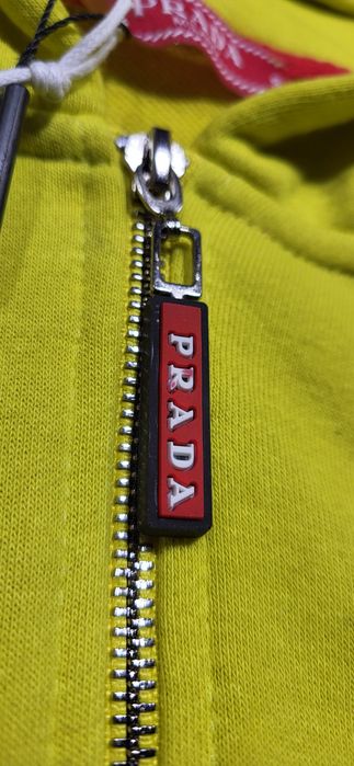 Żółta bluza damska zasuwana neon bawełna premium S M