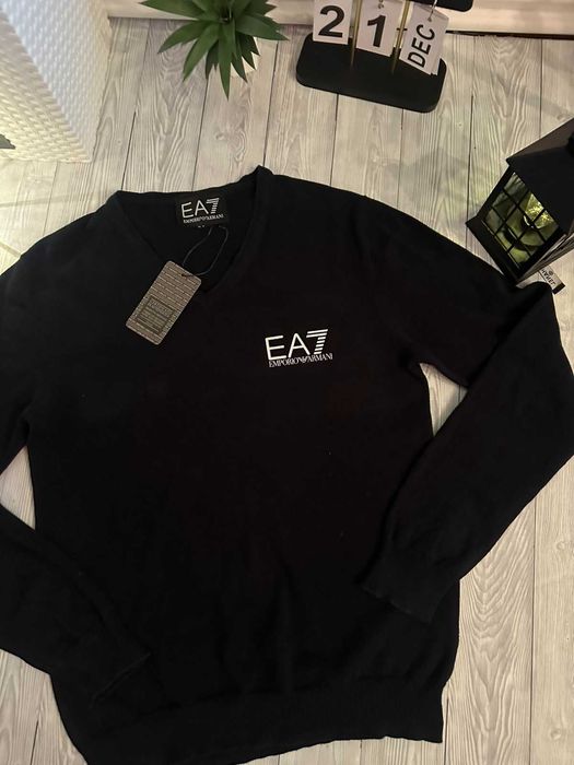 Синий мягкий мужской свитер Punisher каратель с черепом