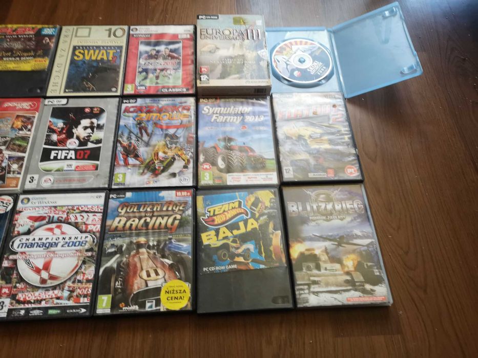 Gry PC Fifa 07, PES2010, Symulator Farmy itp. 16sztuk