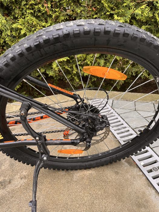 Rower kellys pomarańczowo czarny