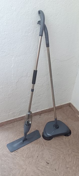 Mopa e vassoura mecânica manual