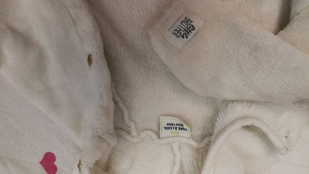 Sweter misio chrzest 74 12m