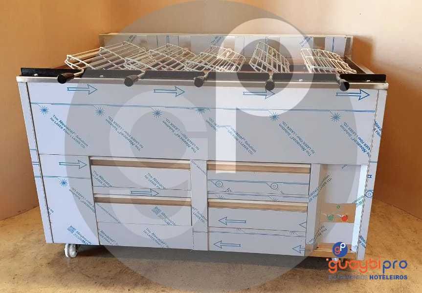 Churrasqueiras a Carvão Rotativas + Fixas | Frango + Grelhados + Peixe