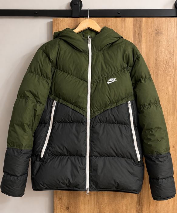 Kurtka zimowa Nike Storm-FIT L – zielona/czarna, bardzo dobry stan