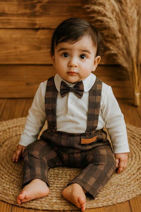 elegancki ubranko garnitur dla dziecka roczek święta chrzest sesja 68