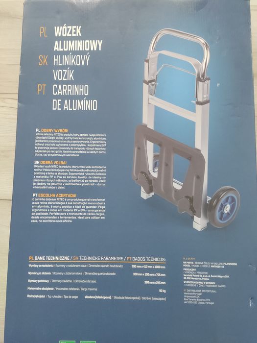 Wózek transportowy składany