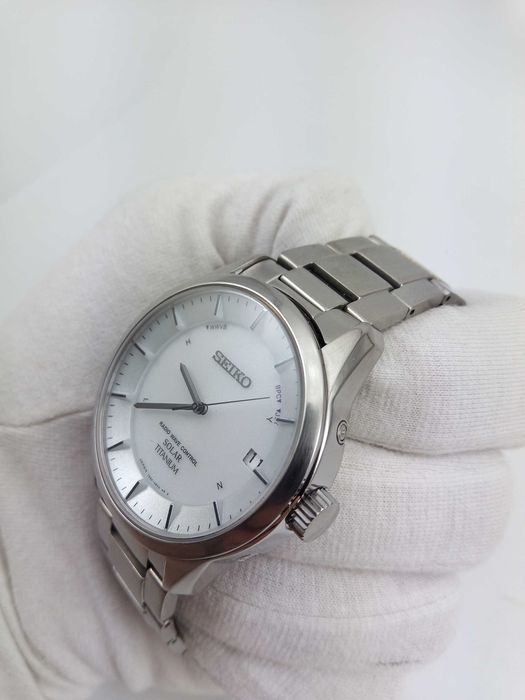 Японские часы Seiko Solar SBTM207 титан, радиоконтроль, сапфир, Japan made, солнечная батарея