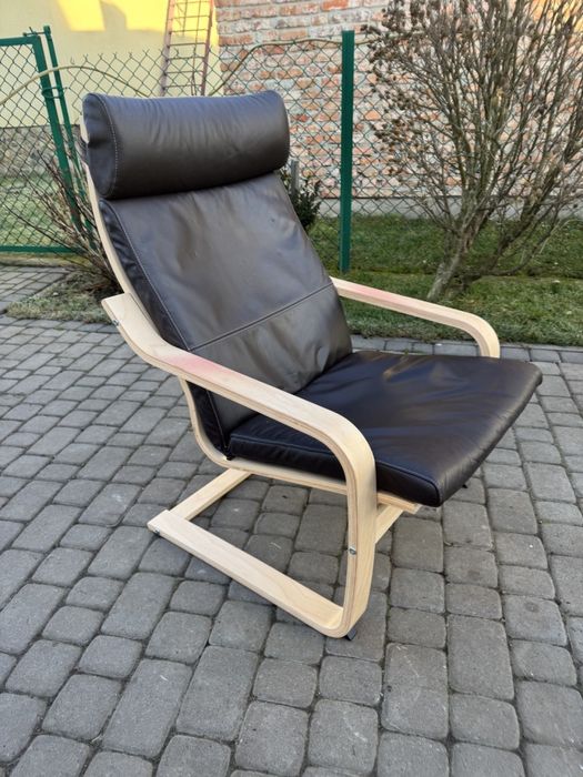 Крісло качалка Ikea крісло гойдалка шкіряне