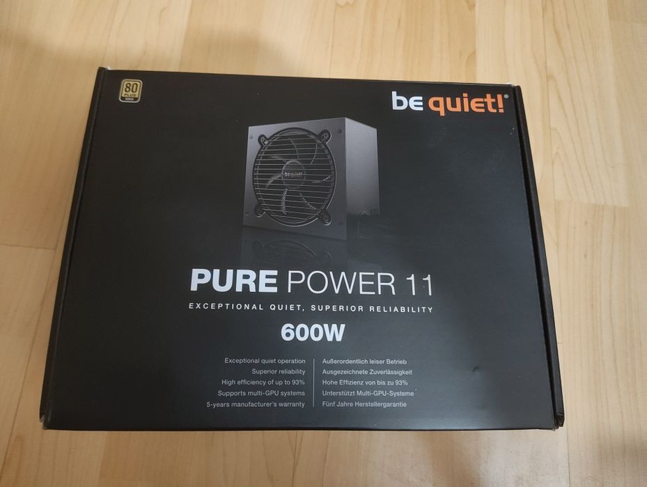Zasilacz Bequiet pure power 11 600w 80 gold plus
