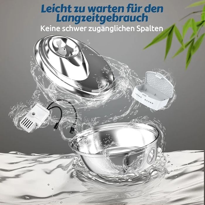 GoldenSun Fontanna dla kotów, stal nierdzewna,