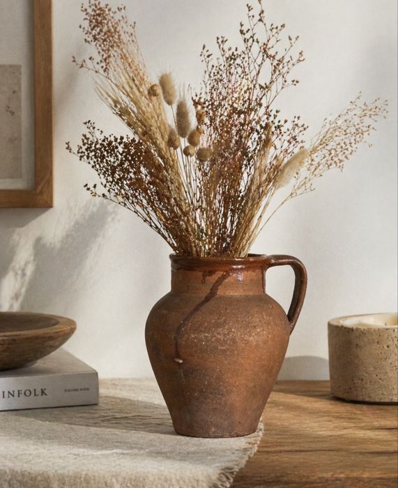 Vaso/Jarro em barro rústico antigo – decorativo