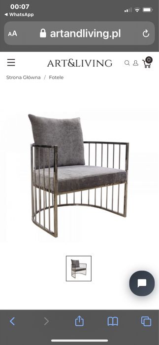 Fotel holenderski ART DECO * GLAMOUR