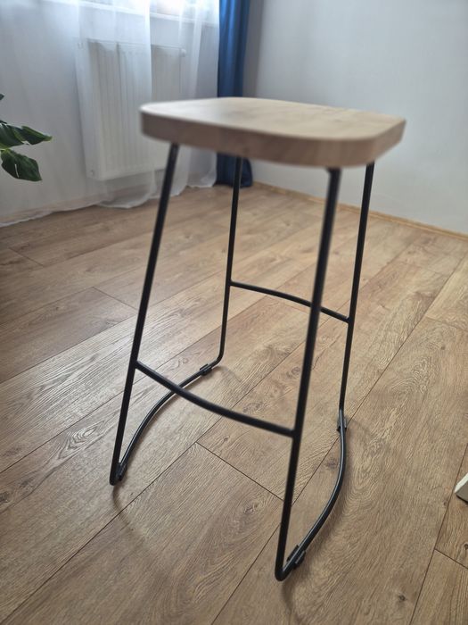 Stołek barowy styl rustykalny Leroy Merlin