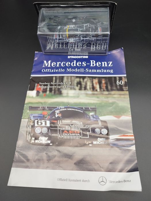 1:43 De Agostini Mercedes  Mercedes C 9 (1988) model + gazetka