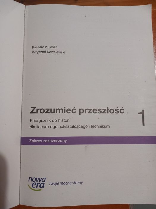 Zrozumieć przeszłość 1 zakres rozszerzony