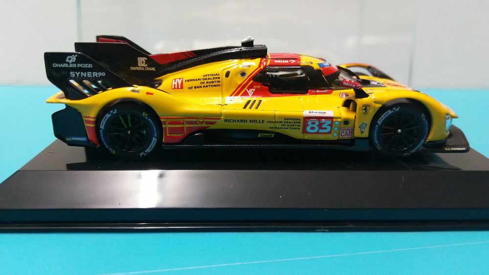 Ferrari 499P HyperCar #83 - 24h Le Mans 2024: Miniatura Bburago 1/43