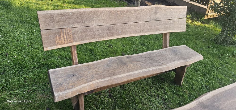 Dębowe meble ogrodowe