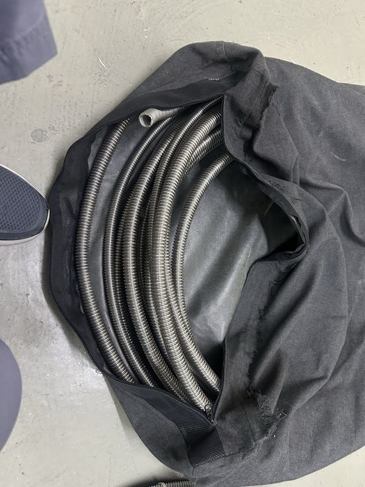 Tubo corrogado em aço inox