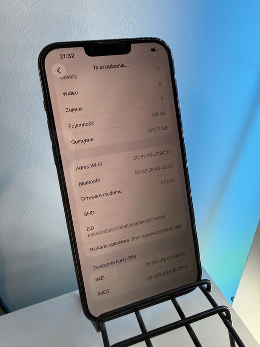 iPhone 13 Pro Max 128GB 100% KONDYCJA