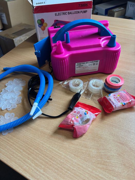 Pompka do balonów/basenu itp. różowa duża moc