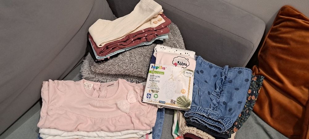 Paczka ubranek dla dziewczynki rozmiar 86