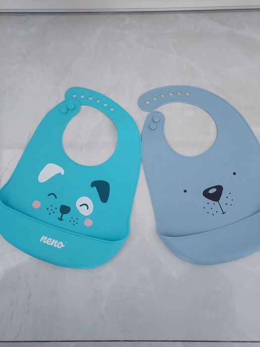 Silikonowe śliniaki 2 szt.