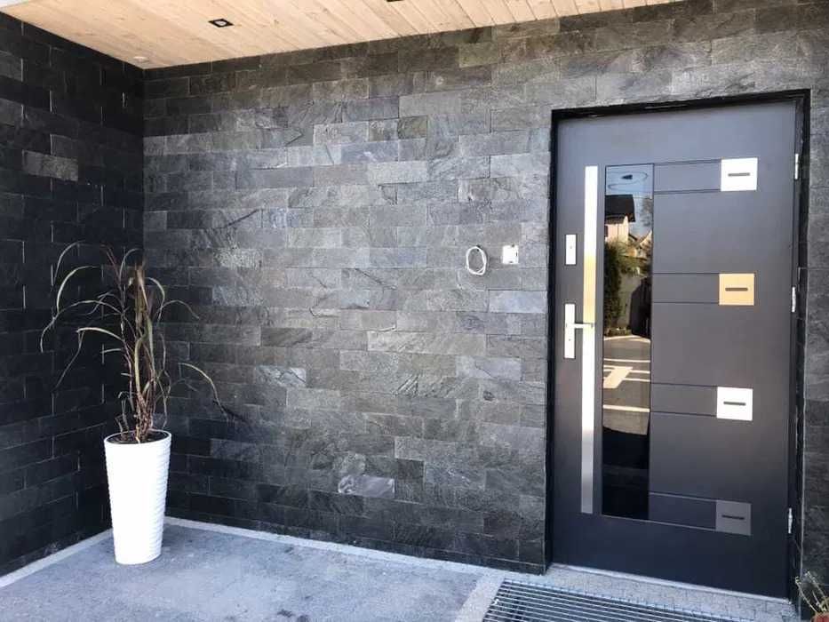 Kamień Naturalny Silver Grey 30x10 cm – Elewacja, Ściana, Łupek SZARY