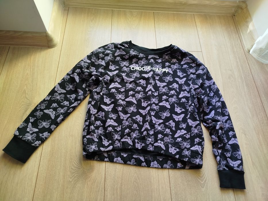 Bluza w motylki 146/152