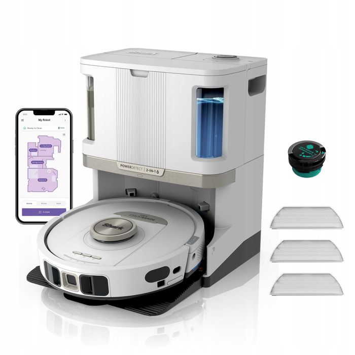 B182 Robot sprzątający Shark PowerDetect NeverTouch Pro szary