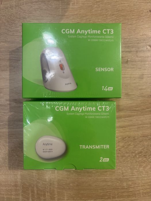 CGM Anytime CT3 sensor + transmiter