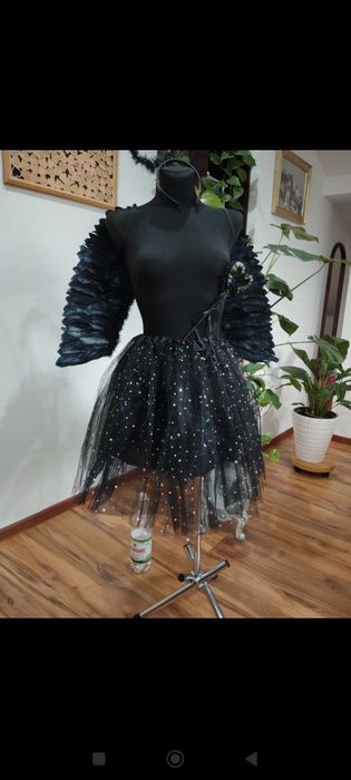 Kostium przebranie czarny anioł dla kobiet