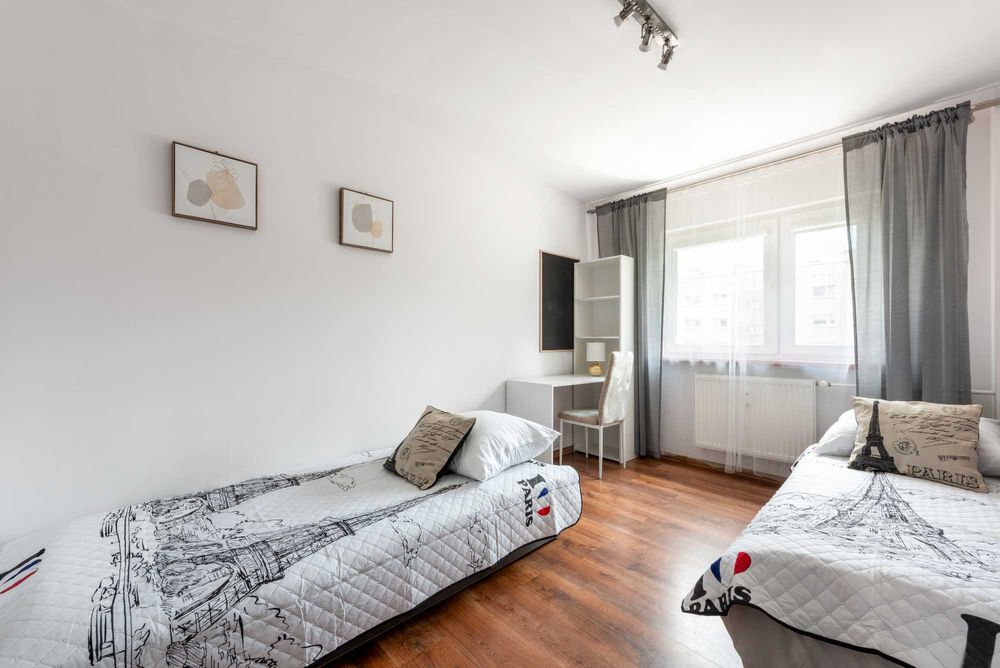 PROMOCJA Ap PARYSKI 4 pokoje 90m2 2 łazienki, 2 poziomy, 9 osób, OGRÓD