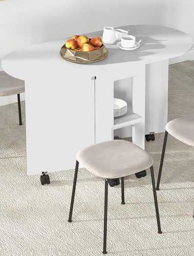 Mesa desdobrável, extensível e de apoio cozinha sala jantar  120x60x77