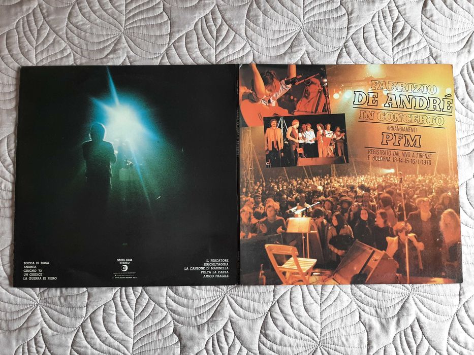 Fabrizio De André - In Concerto - Arrangiamenti PFM - Itália - Vinil LP