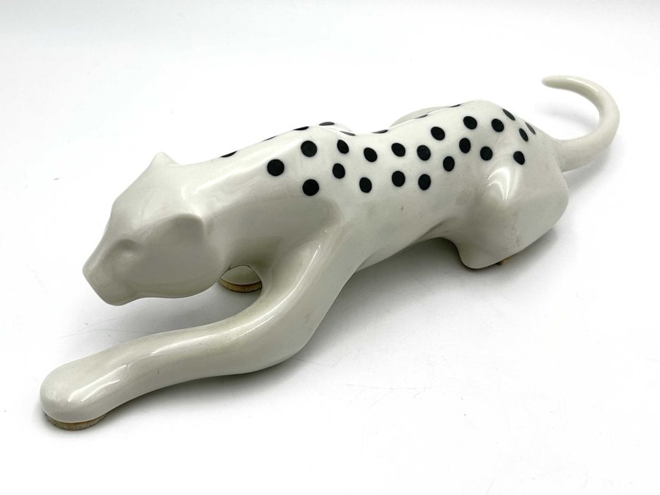 Figurka ceramiczna: „Pantera" Sgrafo Modern ,Peter Müller,  lata 60