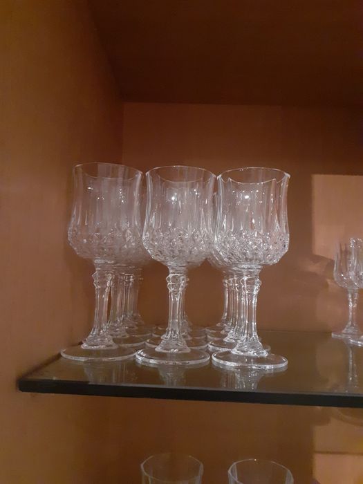 Conjunto completo de copos de Cristal Longchamp da Cristal d’Arques: