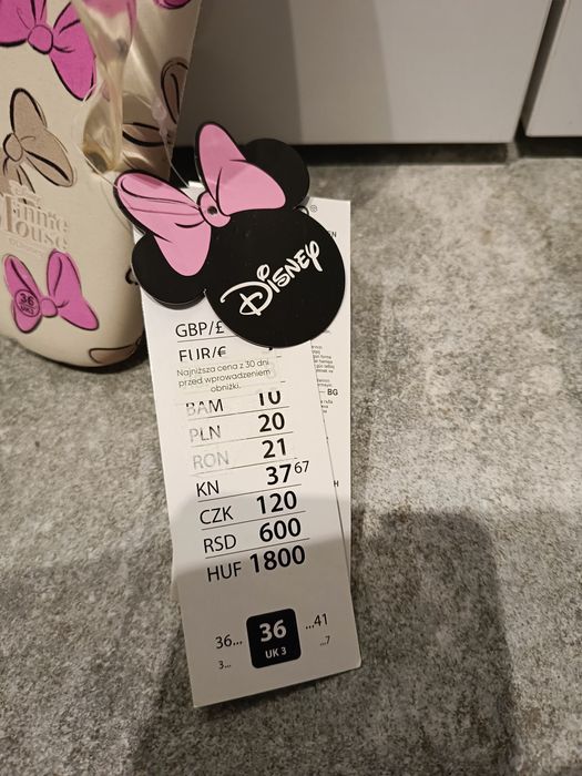 Klapki japonki Minnie Mouse