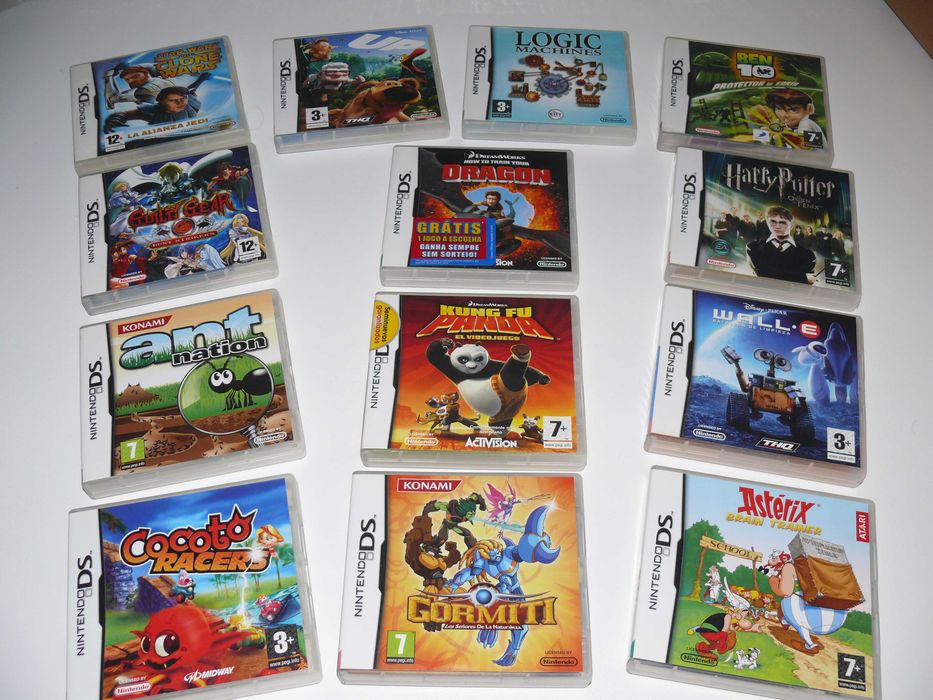 11 Jogos para Nintendo DS com Caixa e Manual Instruções - Usados 7€ Cada