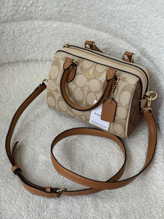 Сумка Coach mini беж