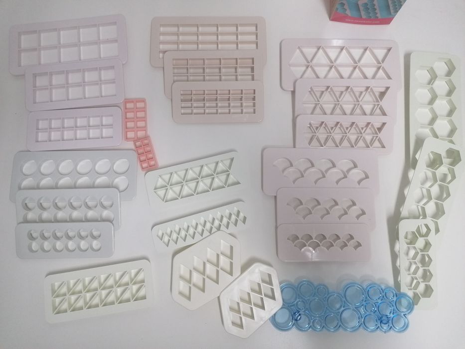 Conjunto cortadores formas geométricas para cake design