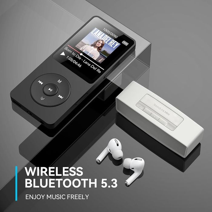 MP3-плеєр AGPTEK A02 з Bluetooth 5.3, портативний музичний плеєр